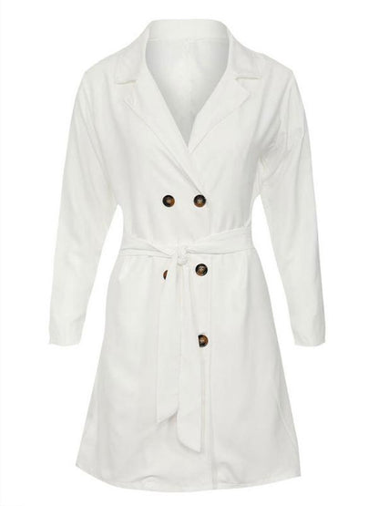 Double Breasted Long Sleeve Blazer Dress