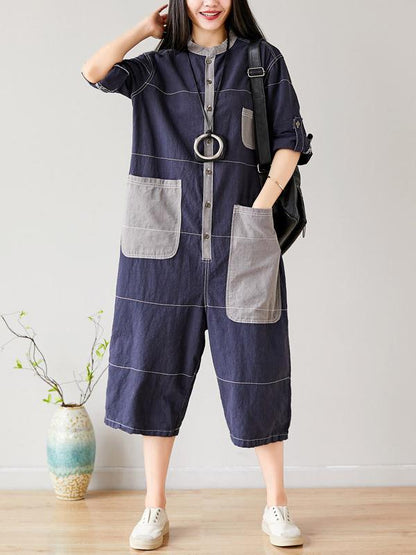 Cotton Linen Oversize Jumpsuit