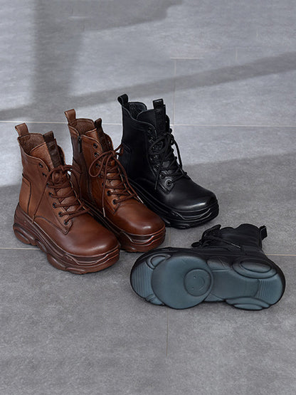 Leisure Fashion Cow Leather Martin Boots