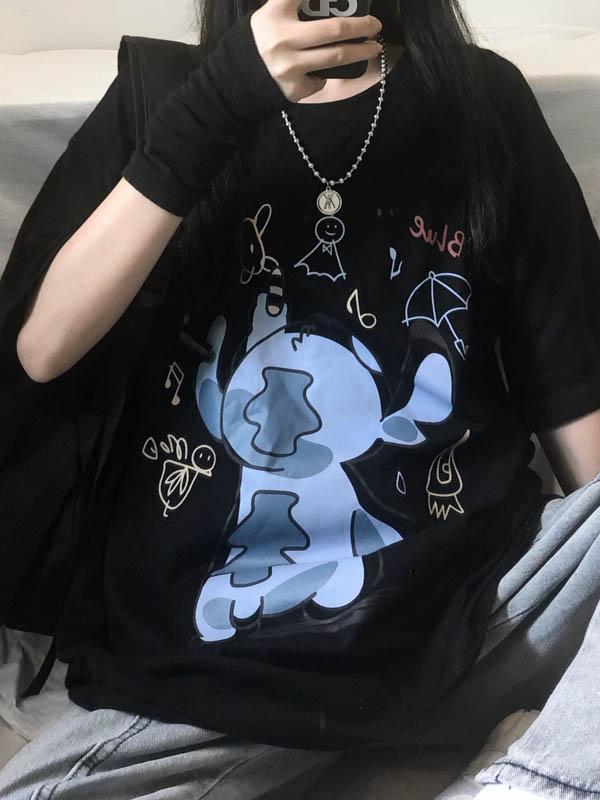 Original Cartoon Printed T-Shirts Tops