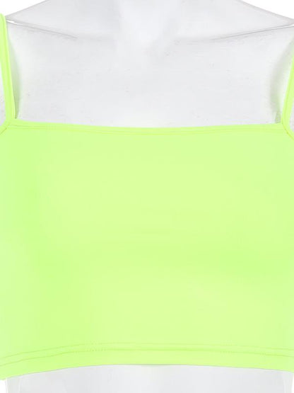 Sexy Solid Wrap Spaghetti-Neck Vest Top