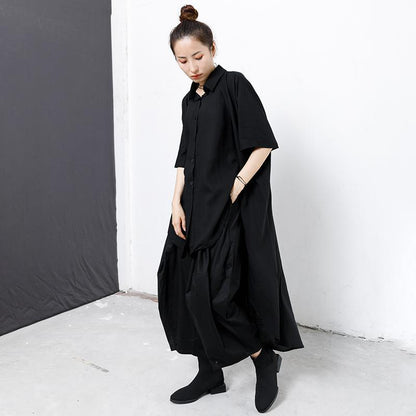 Double Layer Solid Color Personality Shirt