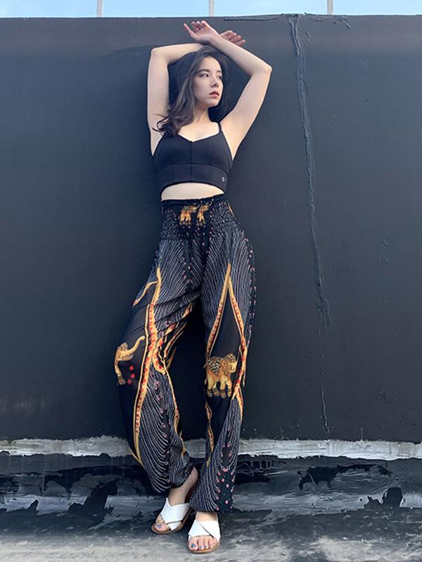 Fashion Beach Casual  Printed Bloomers Pants