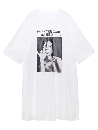 Original Printed Round-Neck Dress