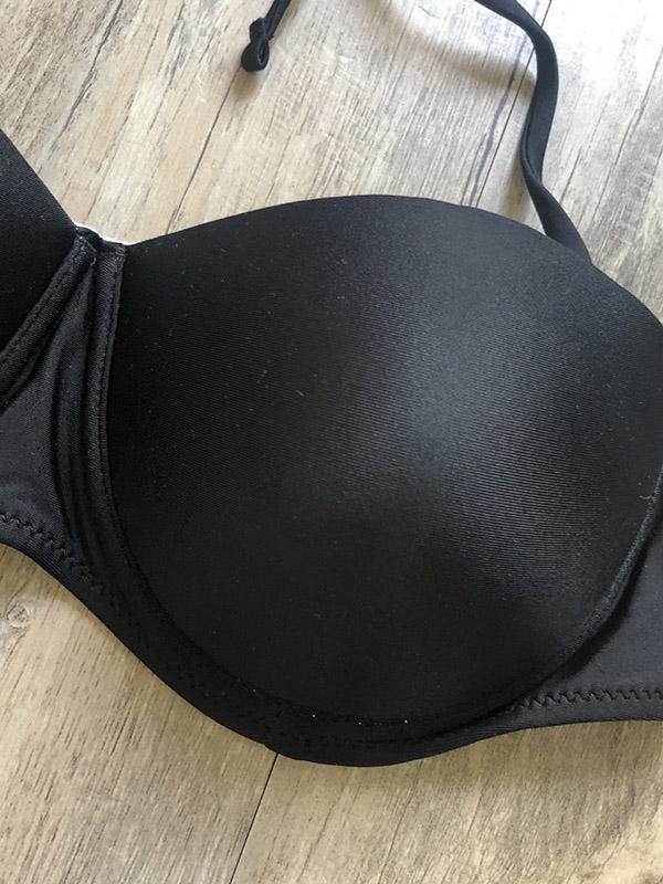 Solid Color Ruffled Knotted Split Bikini Swimsuit