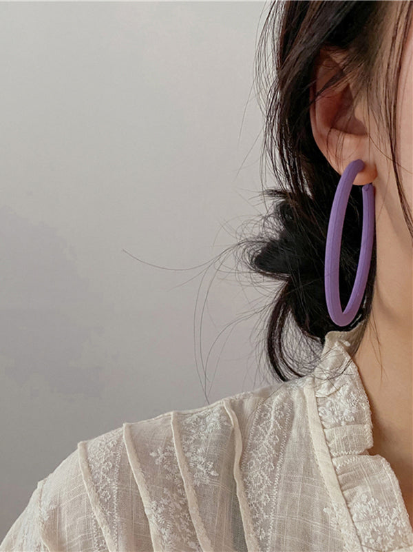 Original Simple Casual Solid Color Geometric Earrings