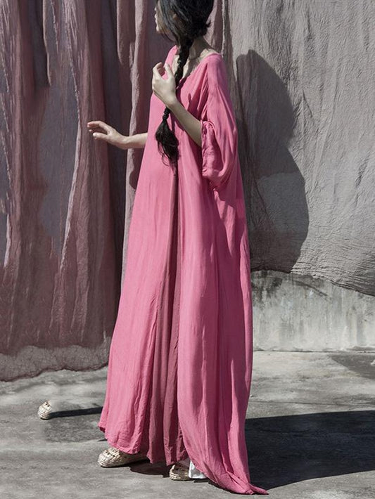 Loose Soft Literary Long Dress