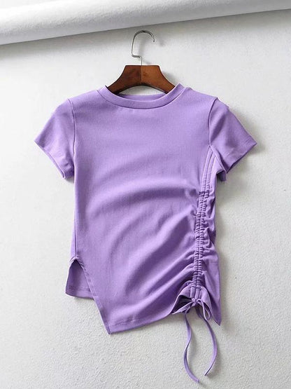 Short Sleeve Irregular Set Tees