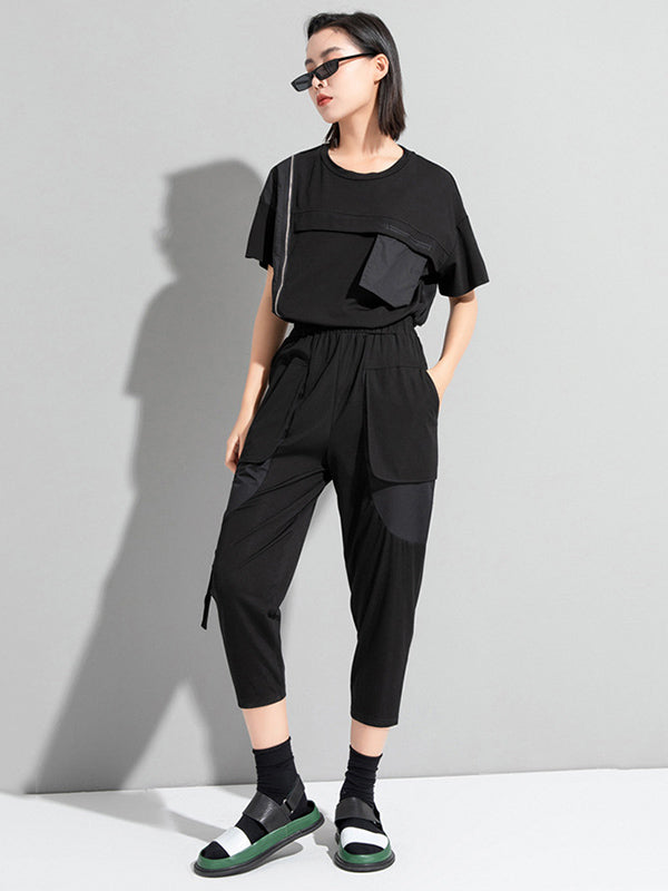 Casual Split-Joint Large Pocket Loose Pants
