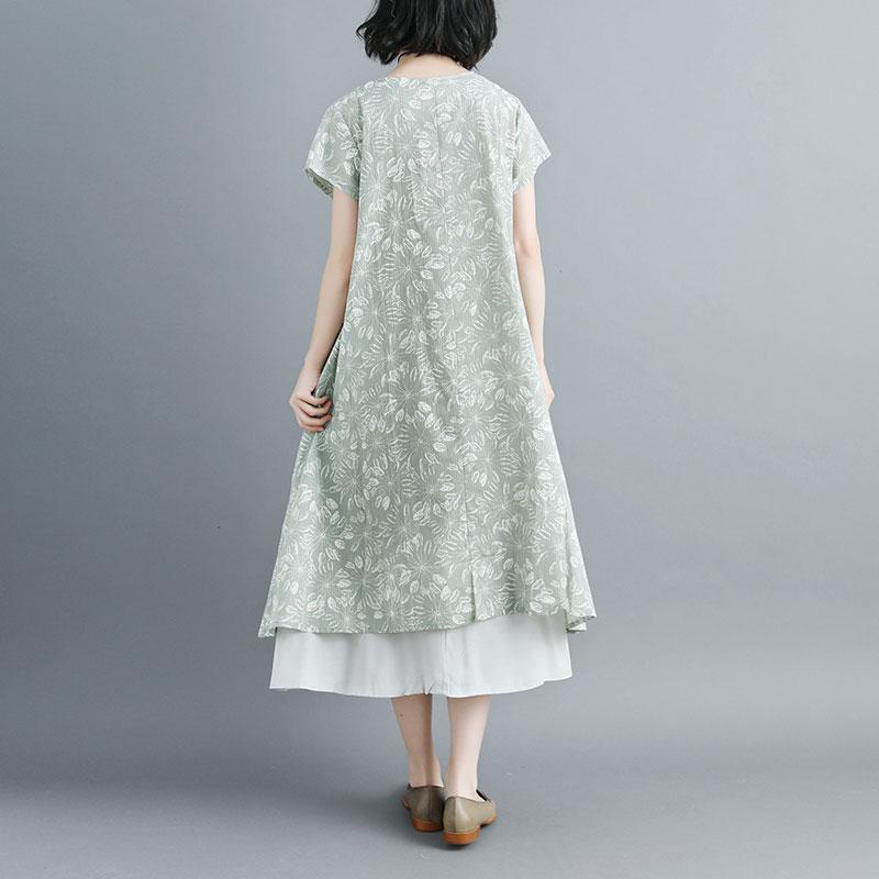 Women Short Sleeve Printed Casual Two Piece Set