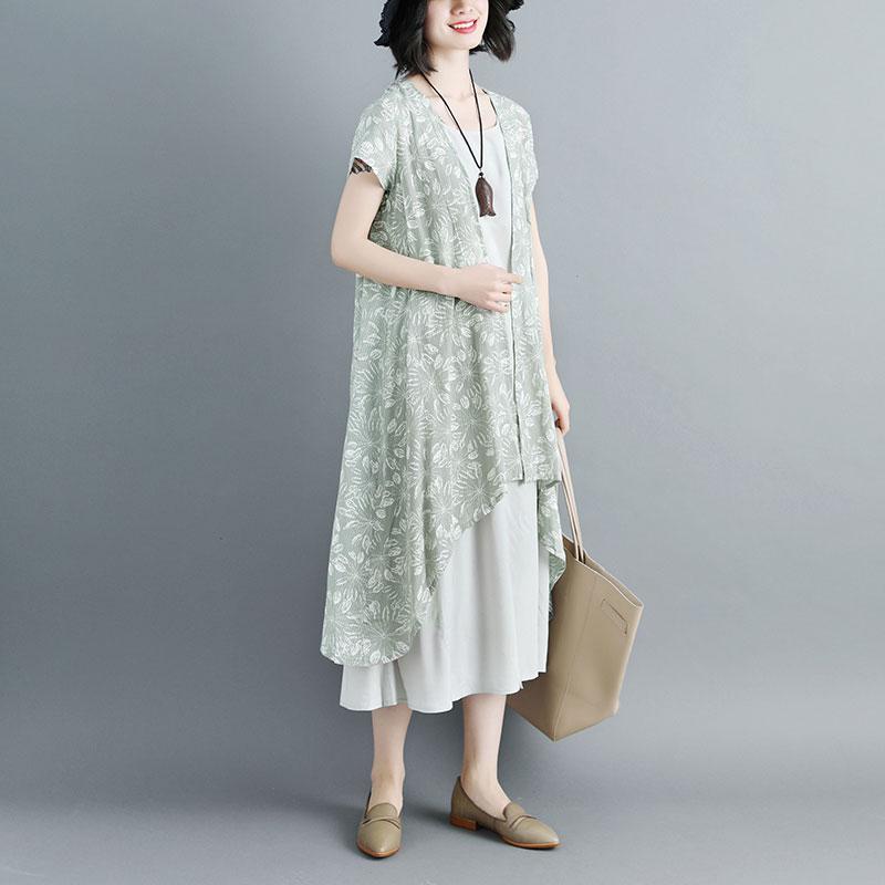 Women Short Sleeve Printed Casual Two Piece Set