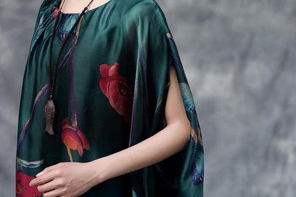 Summer Floral Casual Pocket Long Dress