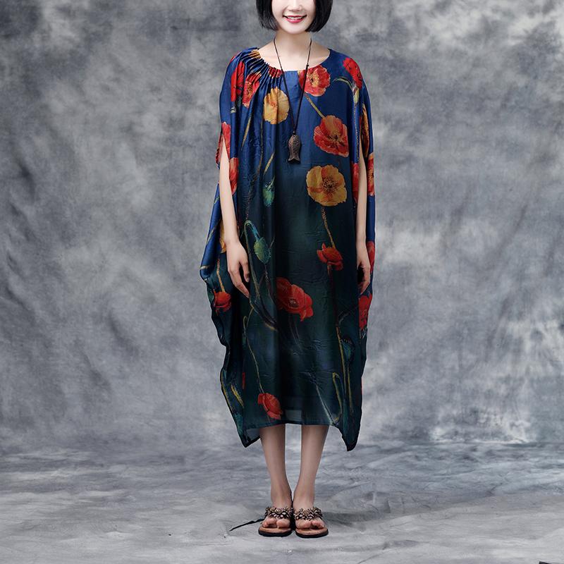 Summer Floral Casual Pocket Long Dress