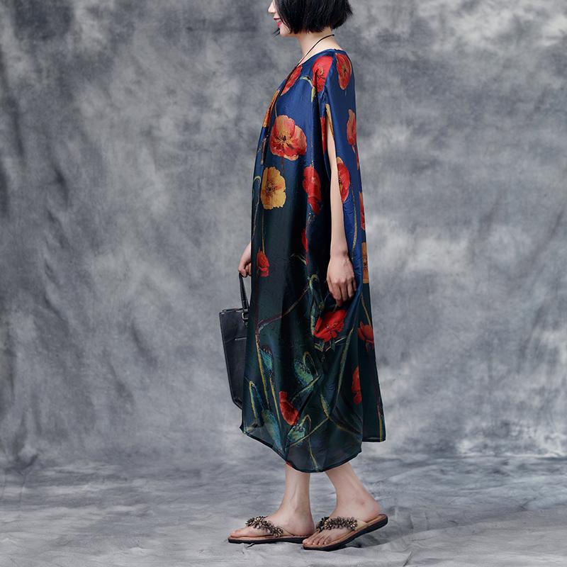 Summer Floral Casual Pocket Long Dress