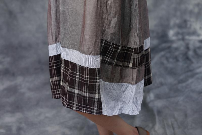 Summer Short Sleeve Casual Cotton Dress