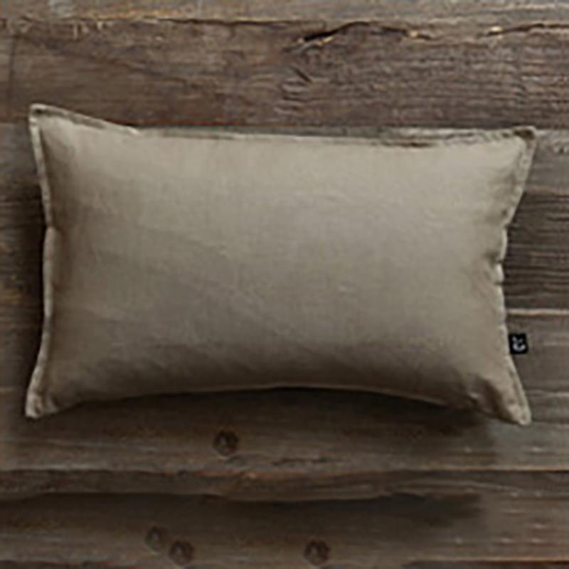 Cotton Linen Solid Color Square Shape Pillowcase