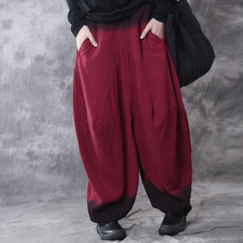 Casual Linen Loose Gradient Pants