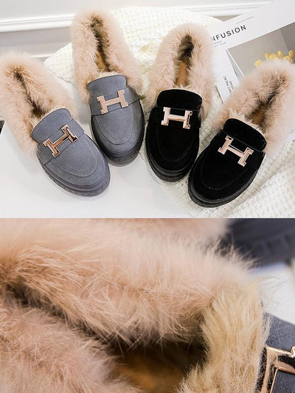 Trendy Fashion Fluffy High Women Shoes