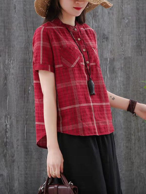 NATIONAL STYLE PLAID SHIRT