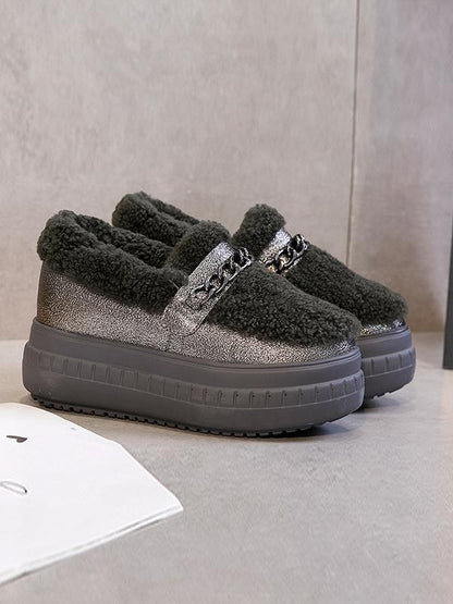 High Leather Warm Shoes  Sport Style