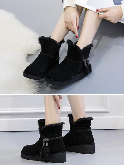 Autumn And Winter Wedges Snow Boots