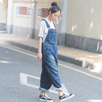 Autumn Casual Loose Cotton Jumpsuits