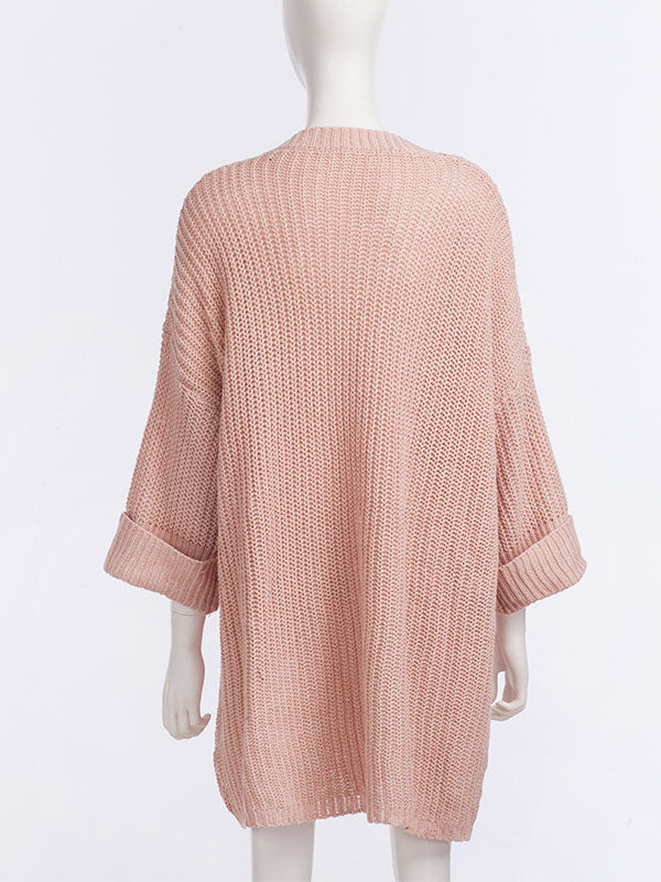 Loose Mid-length Knitted Sweater