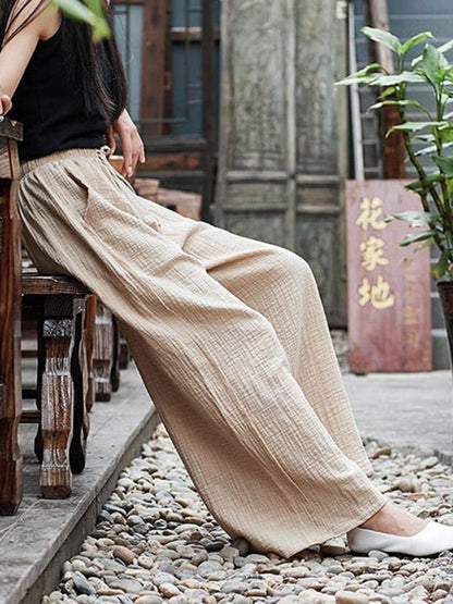 Casual Linen Yoga Pants