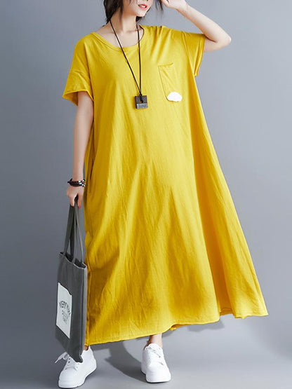 Loose A-line Slimmer Long Dress