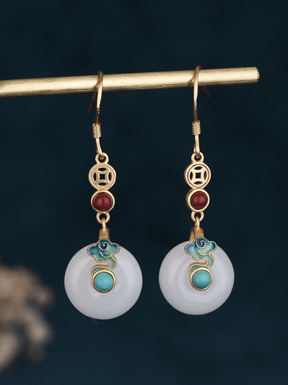 Vintage Cloud-Embellished Split-Joint Earrings Accessories