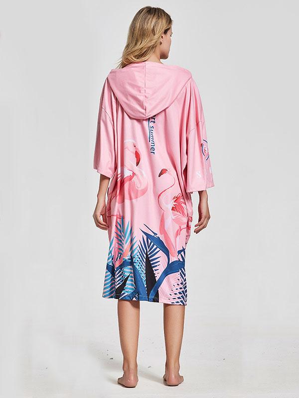 Quick-Drying Sunscreen Swim Diving Bathrobe Beach Cape