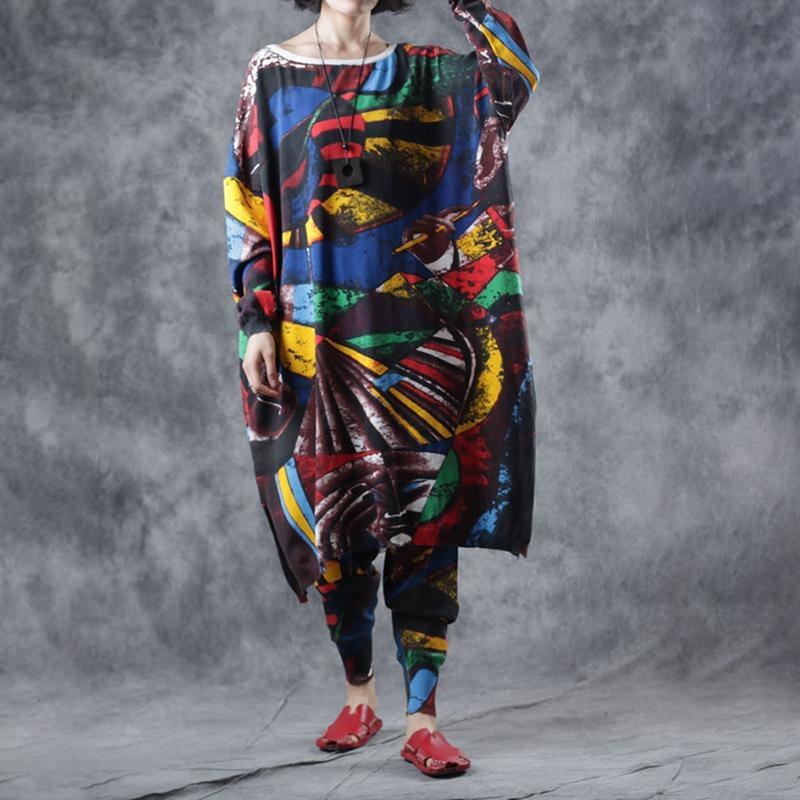 Cotton Linen Long Sleeve Blouse And Pants