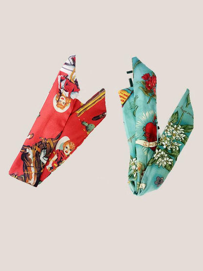 Printed Rabbit-ears Hair Band