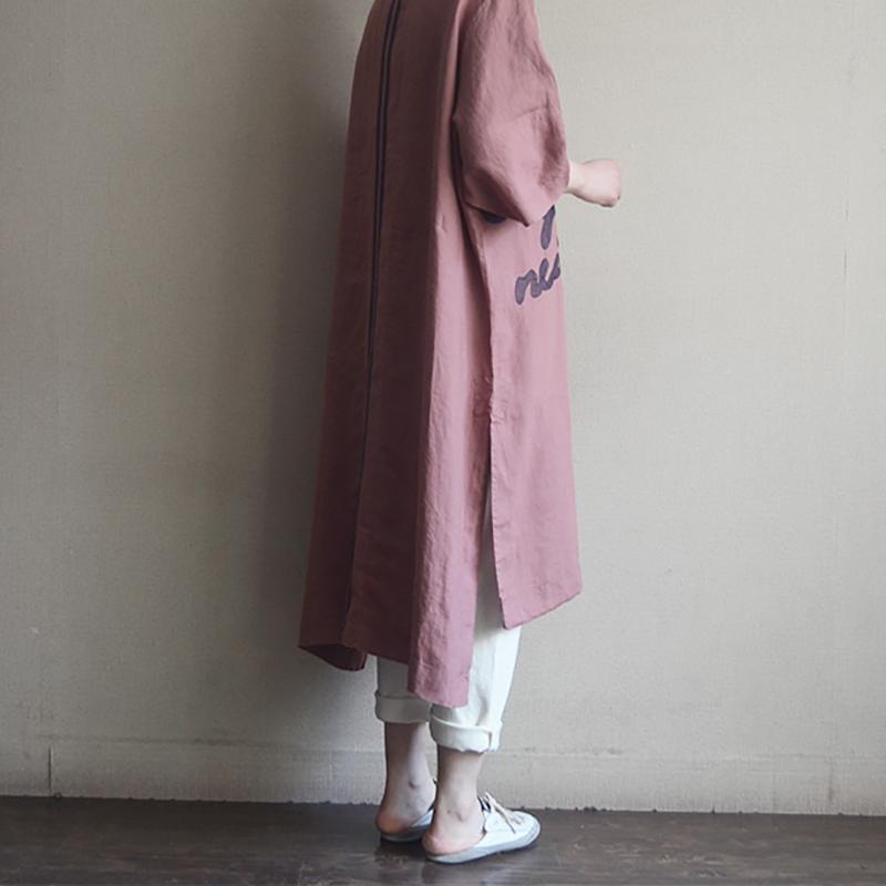 Casual Round Neck Cotton Embroidery Dress