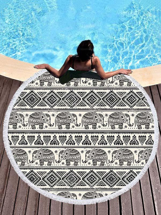 Bohemia Elephant Printed Beach Mats