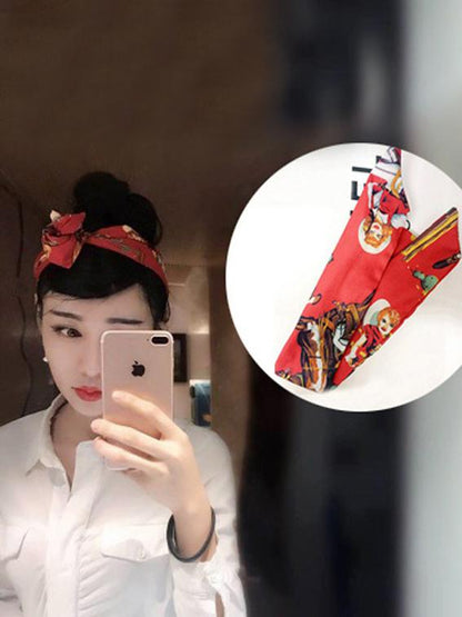 Printed Rabbit-ears Hair Band