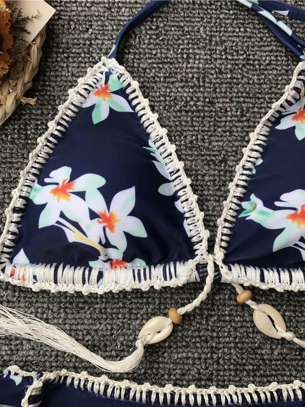Printed Weave Shell Bikini
