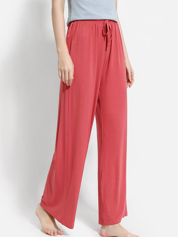 Comfortable Solid Color Modal Pajama Pants