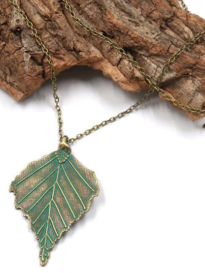 Vintage Leaf Alloy Necklaces Accessories