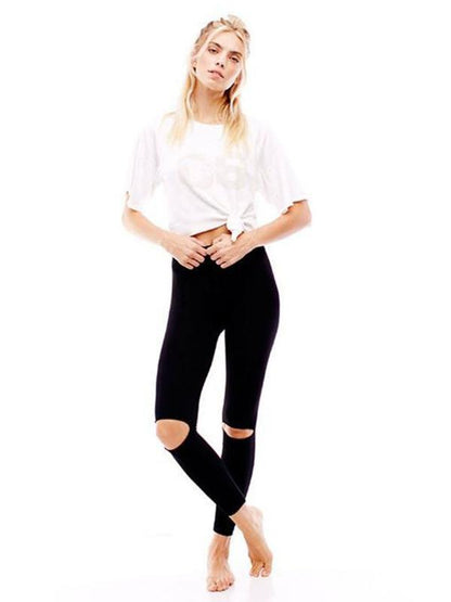 Hollow Fashion Wrap Yoga Leggings
