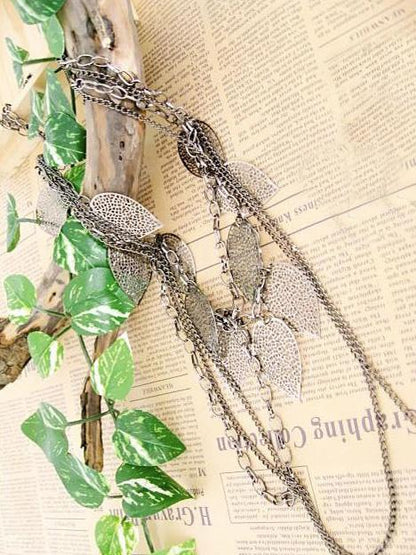 Bohemia Leaves Decorated Necklace Accessories