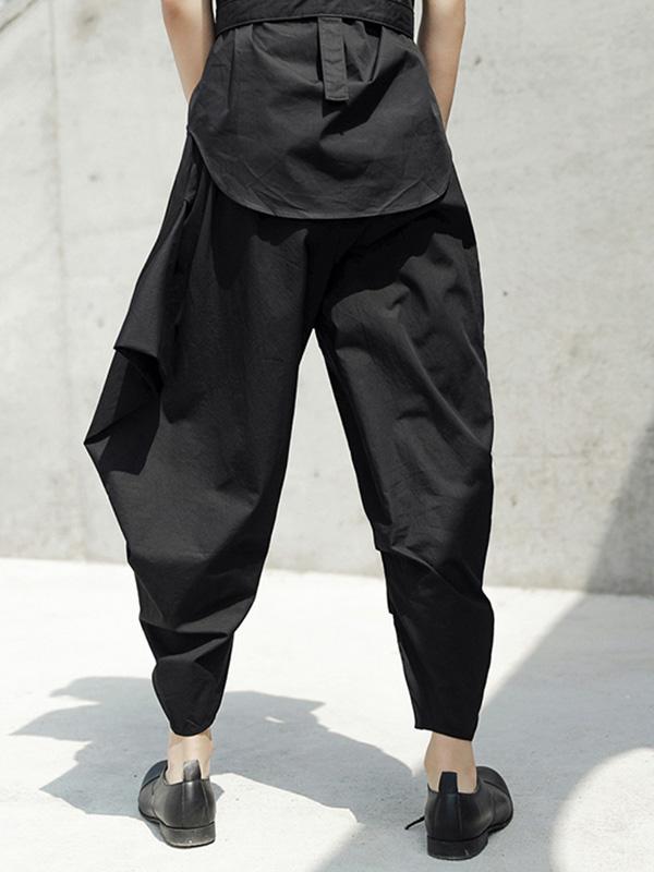 Loose Black Harem Pants