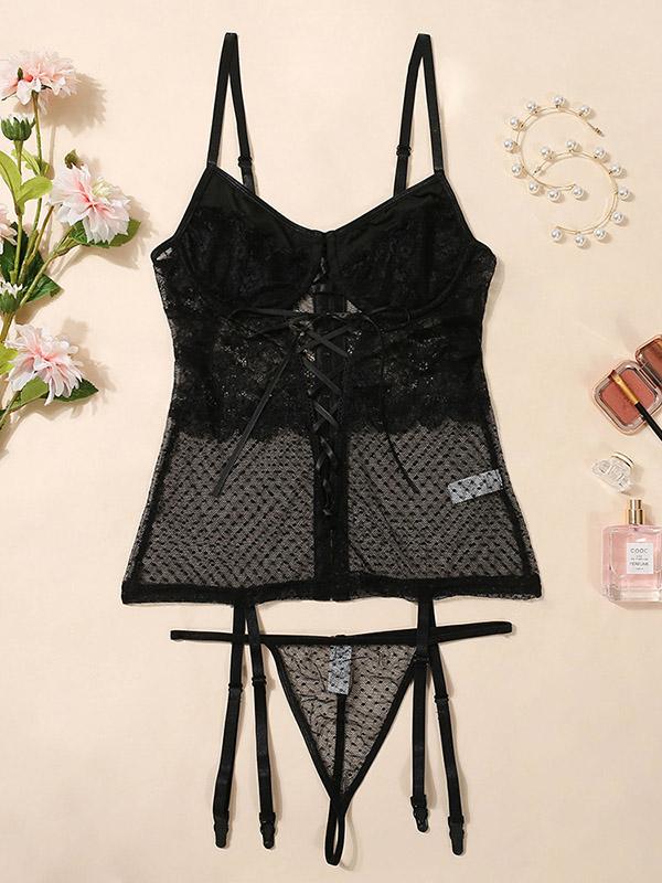 Lace Split-Joint Bandage Split Erotic Lingerie