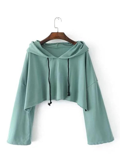 Cut Out Hooded Sweatshirts