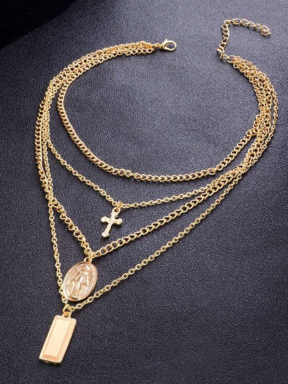 Gold Fashion Cross Necklaces Accessories