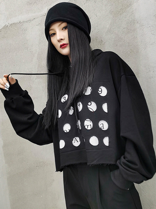 Original Split-Joint Long Sleeves Drawstring Hoodies