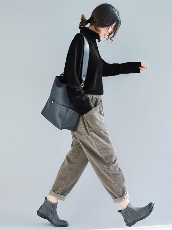 Original Solid High Collar Hoodies&Sweatshirts