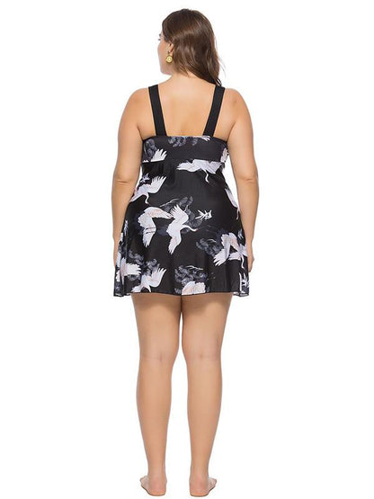 Printed Plus Size Tankinis Swimwear
