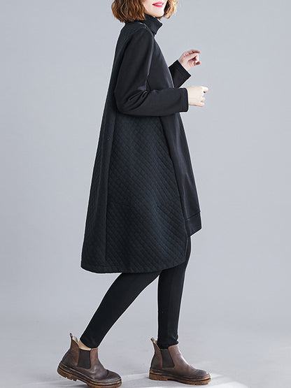 Original Irregularity High-Neck Dress