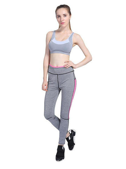 High Waist Paneled Yoga Leggings